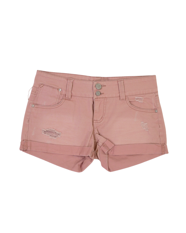 2000s Pink Indigo Rein Distressed Shorts
